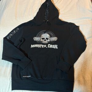 Black Hoodie - Monster Dash Design